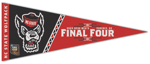 NC State Wolfpack 2024 NCAA Men's Basketball Final Four Official Premium Felt Pennant - Wincraft