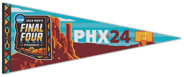 NCAA Men's Basketball Final Four Phoenix 2024 Official Premium Felt Event Pennant - Wincraft