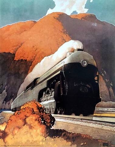 New Empire State Express Steam Train (1941) Poster Art 22x28 Reproduction - Eurographics