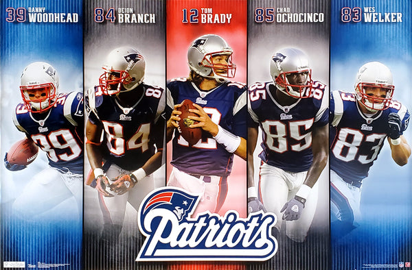 New England Patriots 2011 Offense Poster (Tom Brady, Branch, Welker, ++) - Costacos Sports