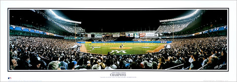 New York Yankees 1998 World Series at Yankee Stadium Panoramic Poster Print - Everlasting Images