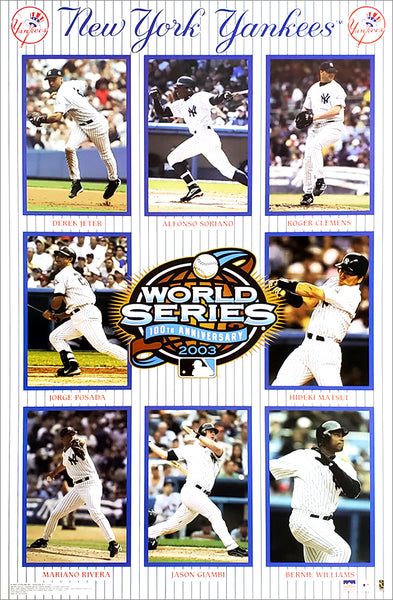 New York Yankees 2003 World Series AL Champions 8-Player Action Poster - Starline Inc.