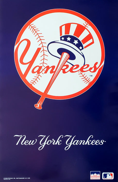 New York Yankees Team Logo MLB Baseball 24x36 Poster - Home Decoration Wall  Art
