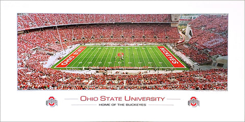 Ohio State Football "Home of the Buckeyes" Ohio Stadium Panoramic Poster - Rick Anderson