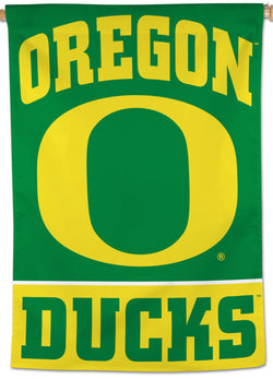 Oregon Ducks Official NCAA Team Logo and Wordmark Premium 28x40 Wall Banner - Wincraft