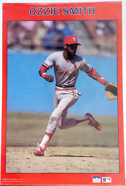 Ozzie Smith St. Louis Cardinals MLB Baseball Action Poster - Starline Inc. 1988