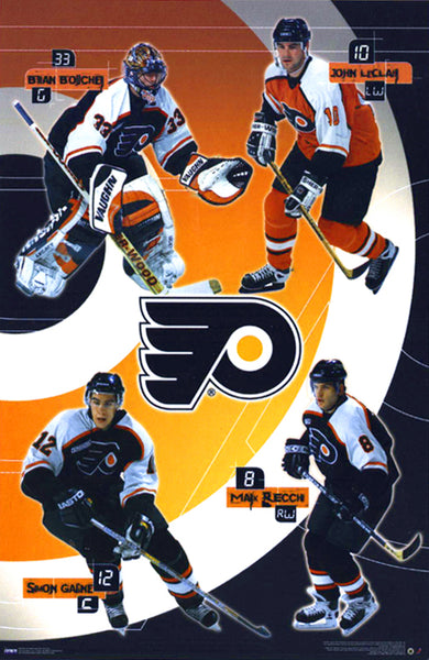 Philadelphia Flyers "Superstars" Poster (LeClair, Recchi, Boucher, Gagne) - Costacos 2000