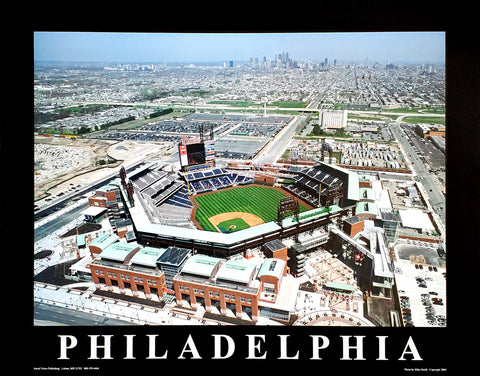 Philadelphia Phillies Citizens Bank Park Aerial View 22x28 Poster Print - Aerial Views 2004