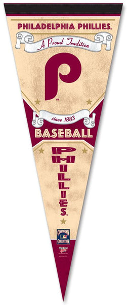 Philadelphia Phillies "Since 1883" Cooperstown Collection Premium Felt Pennant - Wincraft Inc.