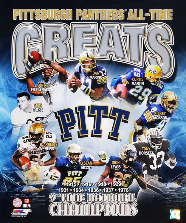 Pitt Panthers All-Time Greats (9 Legends, 9 Championships) Premium