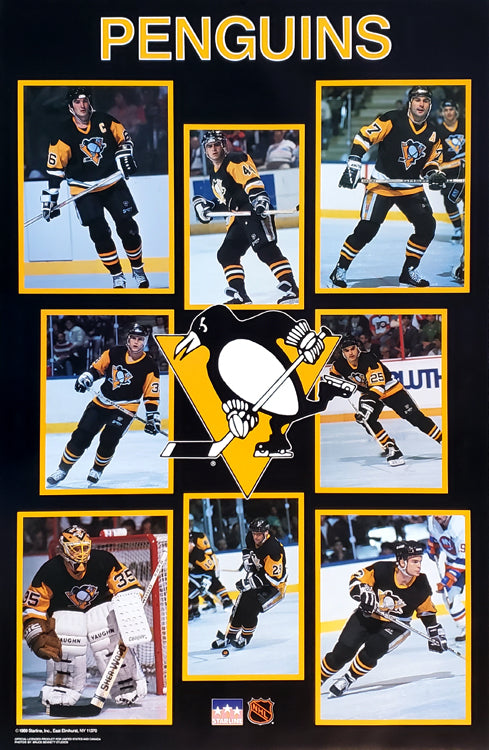 Pittsburgh Penguins 1989 8-Player Superstars In Action NHL Hockey