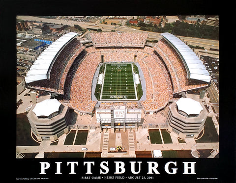 Pittsburgh Steelers Heinz Field Opener "From Above" Premium Poster Print - Aerial Views 2001