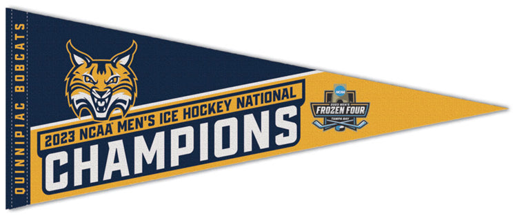 Quinnipiac Bobcats 2023 NCAA Men's Hockey National Champions Premium F ...