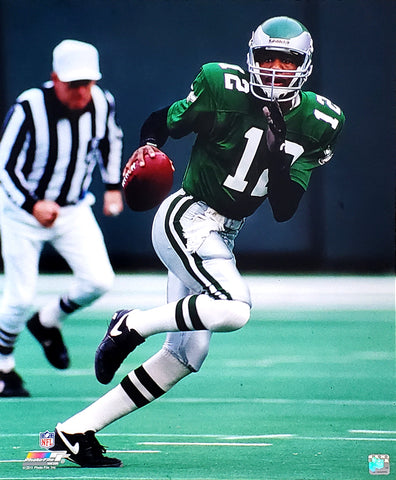 Randall Cunningham "Roll Out" (1990) Philadelphia Eagles Premium Poster Print - Photofile Inc.