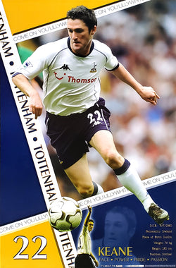 Robbie Keane "Action" Tottenham Hotspur EPL Soccer Football Poster - U.K. 2003