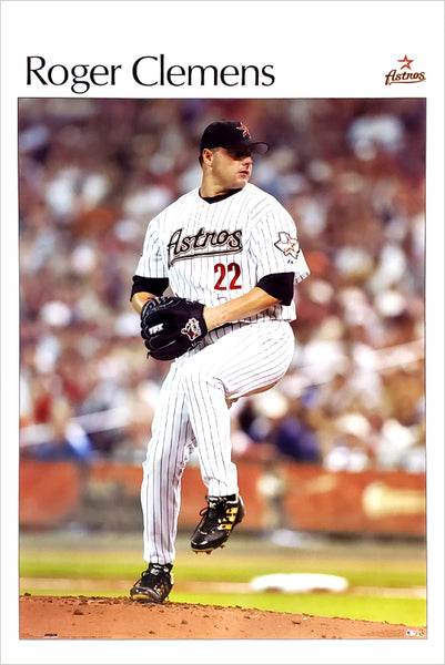 Roger Clemens "Houston Pinstripes" Houston Astros MLB Baseball Retro SI Poster - Costacos 2004