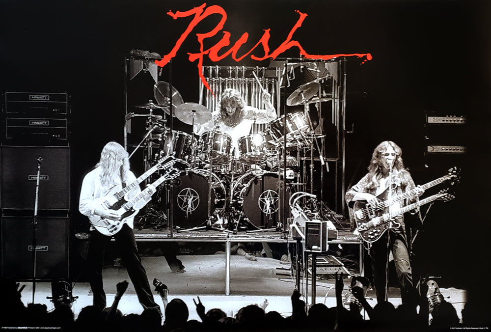 RUSH DISCOGRAPHY 19 Studio Album Covers Classic Rock Official 24x36 Wall  POSTER