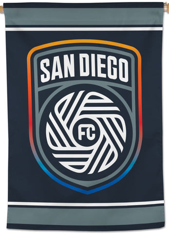 San Diego FC Official MLS Soccer Team Logo 28x40 Wall BANNER - Wincraft