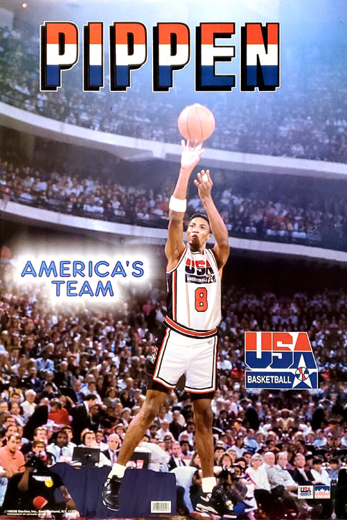 Scottie Pippen Team USA 1992 Olympic Dream Action Poster