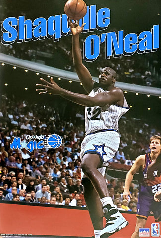Shaquille O'Neal "In the Paint" Orlando Magic NBA Action Poster - Starline 1995