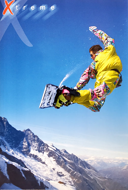 Poster Snowboard Extrem Sport Freestyle Wall Art
