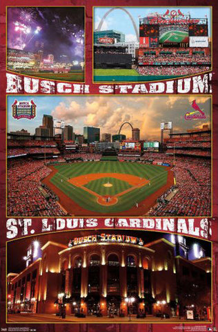 St. Louis Cardinals "Busch Stadium Celebration" Official MLB Baseball Poster - Trends International