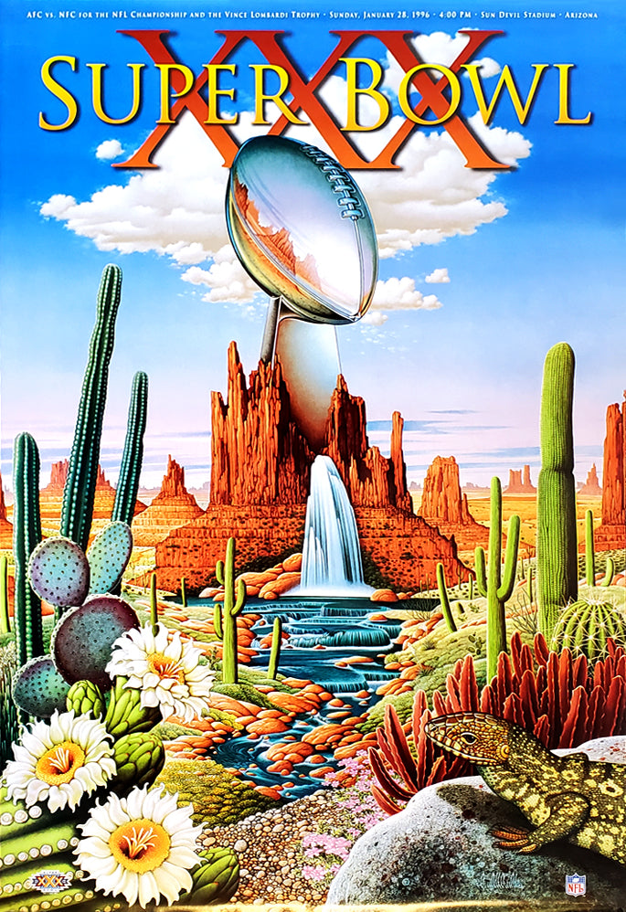 Super Bowl LVII (Arizona 2023) Official NFL Football Commemorative Pop Art  Poster - Fazzino