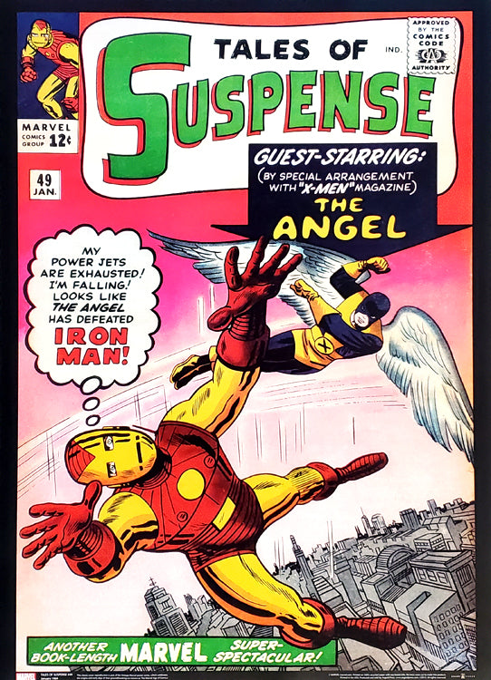 Tales of Suspense #49 (Iron Man vs. The Angel) Marvel Comics Official Cover 20x28 Poster Reproduction Tales of Suspense #49 (Iron Man vs. The Angel) Marvel Comics Official Cover 20x28 Poster Reproduction