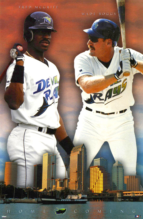 Tampa Bay Devil Rays 'Homecoming' Poster (Fred McGriff, Wade Boggs) -  Costacos 1998