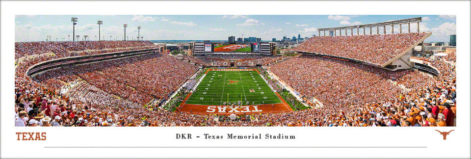 Texas Longhorns Football Stadium Gameday End Zone View Panoramic