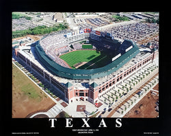Texas Rangers Ballpark in Arlington First Opening Game Day (April 11, 1994) Poster Print - Aerial Views