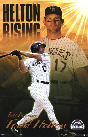 Todd Helton "Helton Rising" Colorado Rockies Poster - Costacos 2001