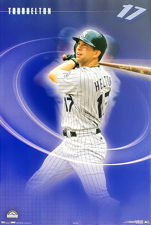 Todd Helton Super Slugger Colorado Rockies MLB Action Poster