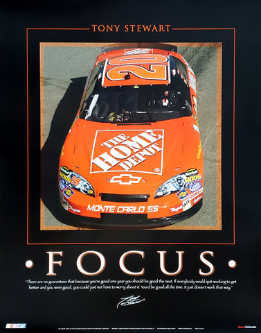 Tony Stewart "Focus" NASCAR Racing Poster - Time Factory 2006