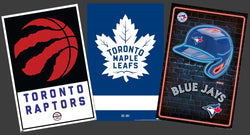 COMBO: Toronto Sports Teams 3-Poster Combo Set (Maple Leafs, Raptors, Blue Jays)