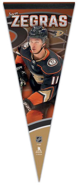 Trevor Zegras "Superstar" Anaheim Ducks Premium Felt Collector's Pennant - Wincraft 2023