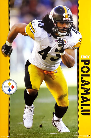 Troy Polamalu "Superstar" Pittsburgh Steelers NFL Action Poster - Costacos 2006