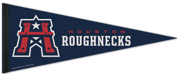 Houston Roughnecks Official UFL Football Premium Felt Collector's Pennant - Wincraft 2024