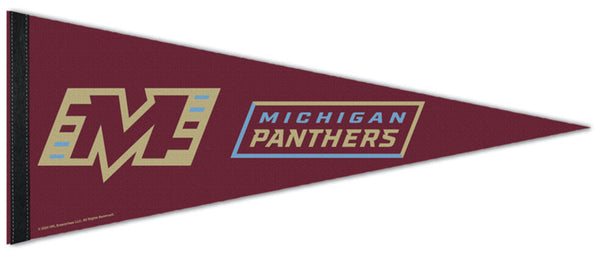 Michigan Panthers Official UFL Football Premium Felt Collector's Pennant - Wincraft 2024