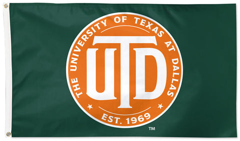 UTD University of Texas at Dallas Comets Official NCAA Deluxe 3'x5' Team Flag - Wincraft