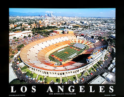 Los Angeles Memorial Coliseum USC Trojans Football "From Above" Poster - Aerial Views Inc.