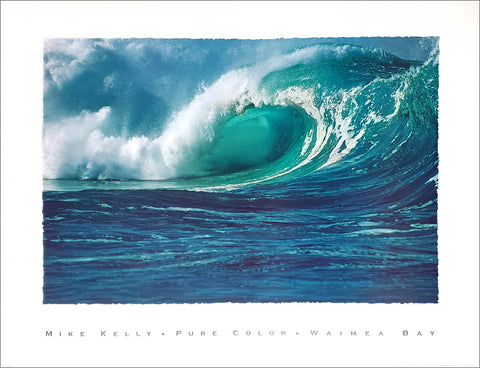 Waimea Bay, Hawaii "Pure Color" Ocean Wave Premium Poster Print - NYGS
