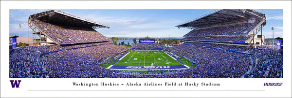 Washington Huskies Football Husky Stadium Gameday Panoramic Poster Print - Blakeway Worldwide