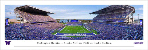 Washington Huskies Football Husky Stadium Gameday Panoramic Poster Print - Blakeway Worldwide