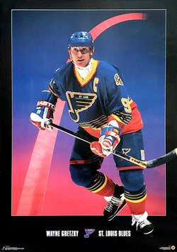 Wayne Gretzky "Arch" St. Louis Blues Poster - Costacos Brothers 1996