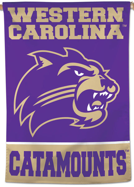 Western Carolina University CATAMOUNTS Official NCAA Team Logo NCAA Premium 28x40 Wall Banner - Wincraft Inc.