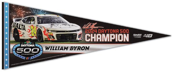 William Byron 2024 Daytona 500 Winner Premium Felt Commemorative Felt Pennant - Wincraft