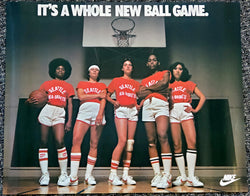 Nike Women's Basketball c.1980 "Whole New Ball Game" (Seattle Sea-Baskets) Vintage Original Poster - Nike Inc. - LAST ONE