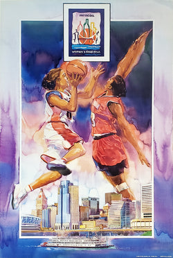 NCAA Women's Basketball 1997 Final Four Official Event Poster - Action Images
