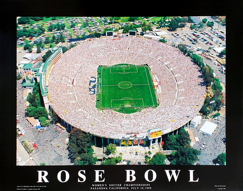 FIFA Women's World Cup 1999 at The Rose Bowl, California Poster Print - Aerial Views